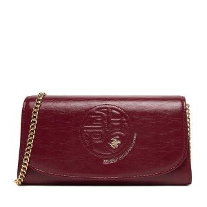 Portfel Beverly Hills Polo Club. Czerwone portfele Beverly Hills Polo Club, bez wzorów. Za 99,99 zł.