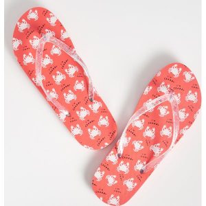 Klapki w kraby - Pomarańczo. Klapki marki Sinsay. Za 9,99 zł.