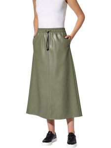 Heine Spódnica w kolorze khaki ze skóry syntetycznej rozmiar: 48. Brązowe spódnice Heine, na co dzień, bez wzorów, ze skóry, midi. Za 93,07 zł.