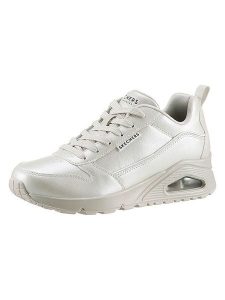 Skechers Sneakersy w kolorze złoto-kremowym rozmiar: 37. Brązowe trampki Skechers, bez wzorów, bez zapięcia. Za 262,29 zł.