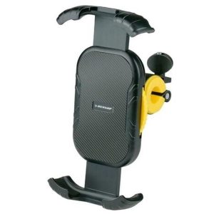 Uchwyt rowerowy na telefon Dunlop obracany. Czarne torebki klasyczne DUNLOP, bez wzorów, bez dodatków. Za 26,49 zł.