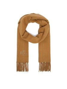 LAUREN RALPH LAUREN Szalik 454P04453004 Brązowy jasny. Brązowe rękawiczki Lauren Ralph Lauren, bez wzorów. Za 519,99 zł.