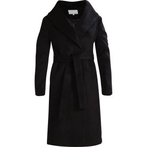 Mint&berry Płaszcz wełniany /Płaszcz klasyczny black. Czarne płaszcze marki mint&berry, z materiału. W wyprzedaży za 411,75 zł.