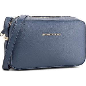 Torebka TRUSSARDI JEANS - Levanto 75B00020 U280. Niebieskie torebki klasyczne marki Trussardi Jeans, z jeansu. W wyprzedaży za 369,00 zł.