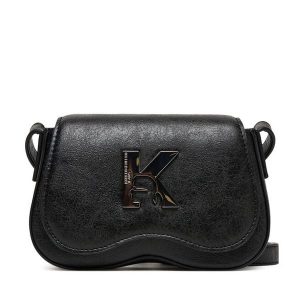 Torebka Karl Lagerfeld Jeans. Czarne torebki klasyczne Karl Lagerfeld Jeans, bez wzorów, z jeansu, bez dodatków. Za 489,99 zł.