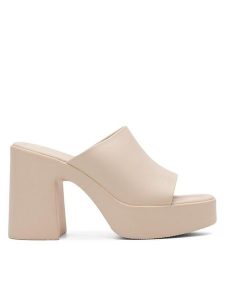 DeeZee Klapki H85819-1 Beżowy. Brązowe klapki DeeZee, bez wzorów, z syntetyku, bez obcasa. Za 149,99 zł.