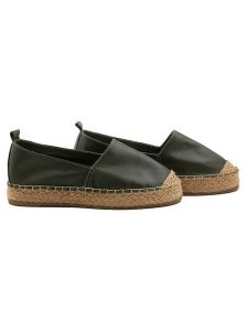Maldives Shoes Espadryle w kolorze ciemnozielonym rozmiar: 38. Zielone espadryle Maldives Shoes, bez wzorów, z gumy, bez obcasa. Za 158,10 zł.