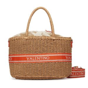 Torebka Valentino. Brązowe torebki klasyczne Valentino, bez wzorów, bez dodatków. Za 649,99 zł.