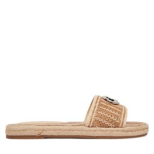 Espadryle Guess. Brązowe espadryle Guess, z aplikacjami, bez obcasa. Za 559,99 zł.