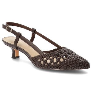 Sandały damskie Marco Tozzi, cholewka ze skóry ekologicznej plecionej z paskiem wokół pięty z regulacją na metalową klamrę, brązowe, 2-29502-44 317. Brązowe sandały Marco Tozzi, bez wzorów, ze skóry ekologicznej, bez obcasa, na obcasie, bez zapięcia. Za 259,00 zł.