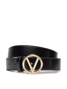 Valentino Pasek Damski Hampton VCS7VQ03NAP Czarny. Czarne paski Valentino, bez wzorów, ze skóry. Za 189,99 zł.