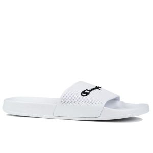 Klapki sportowe basenowe Champion DAYTONA. Białe klapki Champion, bez wzorów, bez obcasa. W wyprzedaży za 78,00 zł.