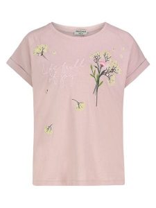 Eight2Nine Koszulka w kolorze szaroróżowym rozmiar: S. Różowe bluzki Eight2Nine, s, bez wzorów, z bawełny, bez kołnierzyka, bez ramiączek. Za 52,55 zł.