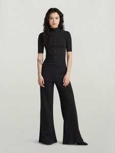 G-Star Kombinezon w kolorze czarnym rozmiar: L. Czarne kombinezony G-Star, l, bez wzorów, z bawełny, retro, bez kołnierzyka, bez ramiączek. Za 236,95 zł.