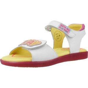 Sandały AGATHA RUIZ DE LA PRADA 242960A Biały. Białe sandały Agatha Ruiz de la Prada, bez wzorów, ze skóry, bez obcasa, bez zapięcia. Za 250,80 zł.