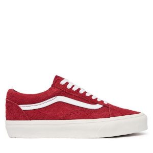 Tenisówki Vans. Czerwone trampki Vans, bez wzorów, bez zapięcia. Za 359,99 zł.