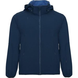 Kurtka Soft Shell Dla Dorosłych Unisex Siberia. Niebieskie kurtki ROLY, s, bez wzorów, bez kaptura. Za 176,99 zł.