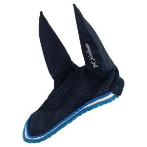 Krótka czapka dla konia BR Equitation Xcellence. Niebieskie czapki BR, bez wzorów, z bawełny. Za 147,50 zł.