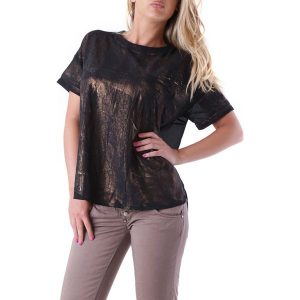 Bluzka w kolorze czarnym. Bluzki marki Sexy Woman. W wyprzedaży za 89,95 zł.