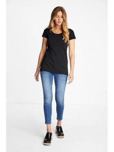 Rich & Royal Koszulka w kolorze czarnym rozmiar: L. Czarne bluzki Rich & Royal, l, bez wzorów, z bawełny, bez kołnierzyka, bez ramiączek. Za 87,81 zł.