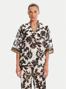 Devotion TWINS Bluzka Ethnic 025.004G Czarny Loose Fit. Czarne bluzki Devotion TWINS, s, bez wzorów, z bawełny, bez kołnierzyka, bez ramiączek. Za 389,99 zł.