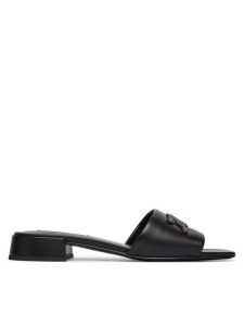 KARL LAGERFELD Klapki Petalo II KL80700C Czarny. Czarne klapki KARL LAGERFELD, bez wzorów, ze skóry, bez obcasa. Za 375,99 zł.