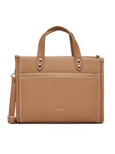 Lasocki Torebka LSK-O-009-07 Beżowy. Brązowe kuferki Lasocki, bez wzorów, z materiału, bez dodatków. Za 199,99 zł.