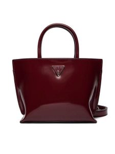 Guess Torebka Arnela Mini HWNY94 96750 Bordowy. Czerwone torebki klasyczne Guess, z aplikacjami, ze skóry, bez dodatków. Za 589,99 zł.