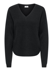 JDY Sweter "Evie" w kolorze czarnym rozmiar: L. Czarne swetry oversize JDY, l, bez wzorów, bez ramiączek. Za 109,95 zł.