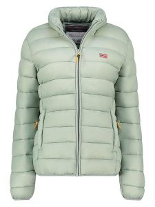 Geographical Norway Kurtka pikowana "Atikolor" w kolorze jasnozielonym rozmiar: XXL. Zielone kurtki Geographical Norway, xxl, bez wzorów, bez kaptura. Za 144,92 zł.
