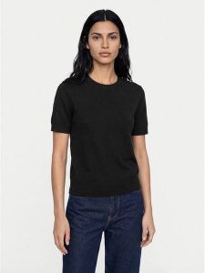 Calvin Klein T-Shirt LV147E303G Czarny Regular Fit. Czarne t-shirty Calvin Klein, s, bez wzorów, z wiskozy, bez kołnierzyka, bez ramiączek. Za 296,99 zł.