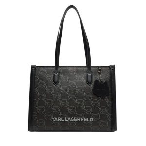 Torebka KARL LAGERFELD. Czarne torebki klasyczne KARL LAGERFELD, bez wzorów, bez dodatków. Za 699,99 zł.