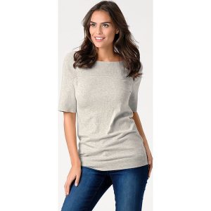 Sweter w kolorze szarym. Szare swetry oversize marki Ashley Brooke by Heine, z dzianiny. W wyprzedaży za 173,95 zł.