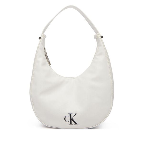 Torebka Calvin Klein. Białe torebki klasyczne Calvin Klein, bez wzorów, bez dodatków. Za 252,99 zł.