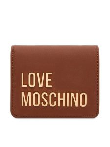 LOVE MOSCHINO Portfel JC5612PP1NKD0312 Brązowy. Brązowe portfele LOVE MOSCHINO, bez wzorów, ze skóry. Za 319,99 zł.