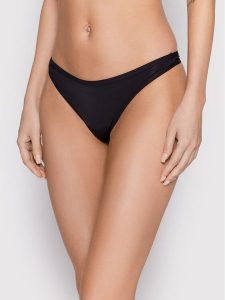 Selmark Stringi Basicos 00201 Czarny. Czarne stringi Selmark, bez wzorów, z syntetyku. Za 39,99 zł.