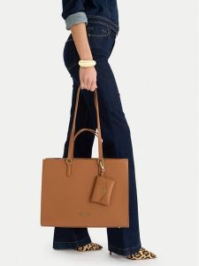 Nine West Torebka CEO-Vellor-LDA8459 Brązowy. Brązowe torebki klasyczne Nine West, bez wzorów, z materiału, bez dodatków. Za 199,99 zł.