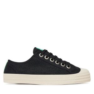 Trampki Novesta. Czarne trampki Novesta, bez wzorów, bez zapięcia. Za 289,99 zł.