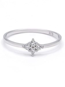 Maison héritage PARIS Złoty pierścionek "Délicate" z diamentami rozmiar: 58. Szare pierścionki Maison héritage PARIS, z diamentem, złote. Za 826,99 zł.