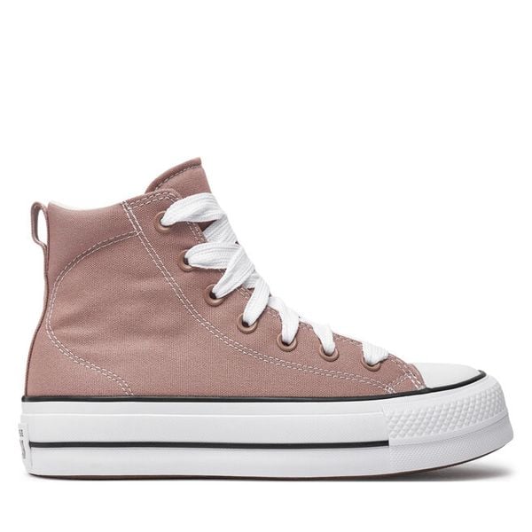 Trampki Converse. Brązowe trampki Converse, bez wzorów, bez zapięcia. Za 259,99 zł.
