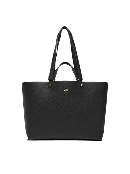 GINO ROSSI Torebka EO-LX10226 Czarny. Czarne shopper bag Gino Rossi, bez wzorów, z materiału, bez dodatków. Za 329,99 zł.