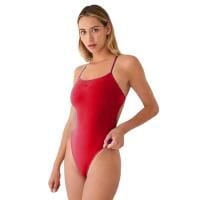 Turbo Sirene Comfort Swimsuit – Czerwony – Rozmiar 40. Czerwone kombinezony TURBO, l, bez wzorów, z materiału, klasyczne, bez kołnierzyka, bez ramiączek. Za 196,66 zł.