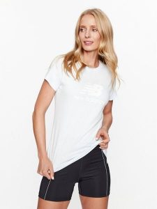 New Balance T-Shirt NB Essentials Stacked Logo T-Shirt WT31546 Niebieski Regular Fit. Niebieskie t-shirty New Balance, s, bez wzorów, z bawełny, bez kołnierzyka, bez ramiączek. Za 149,99 zł.