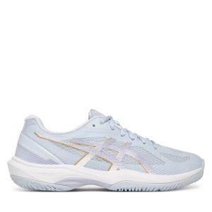 Buty halowe Asics. Niebieskie buty sportowe ASICS, bez wzorów, bez zapięcia. Za 299,99 zł.