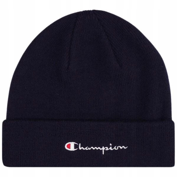 Czapka sportowa unisex Champion zimowa ciepła. Niebieskie czapki Champion, bez wzorów, sportowe. Za 54,90 zł.