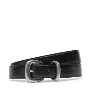 Pasek Damski Calvin Klein. Czarne paski Calvin Klein, bez wzorów. Za 159,99 zł.