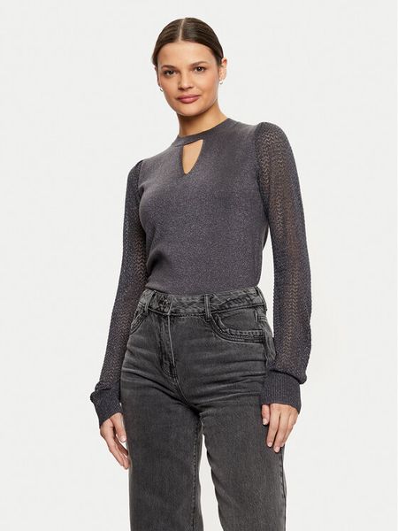 Morgan Jeansy 242-PSTRASS Szary Mom Fit. Szare jeansy Morgan, bez wzorów, z bawełny. Za 199,99 zł.