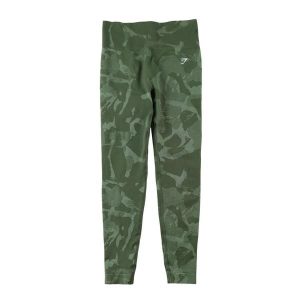 Second life - Legginsy damskie Gymshark do jogi zielone - Jak nowy. Zielone legginsy Gymshark, bez wzorów, z materiału. Za 106,46 zł.