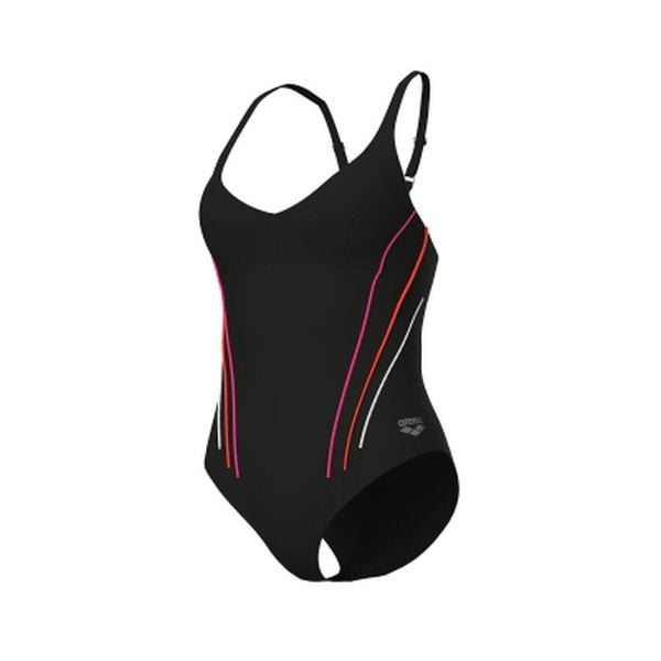 Strój kąpielowy damski jednoczęściowy Arena Bodylift Marina. Czarne stroje jednoczęściowe Arena, bez wzorów. Za 101,98 zł.