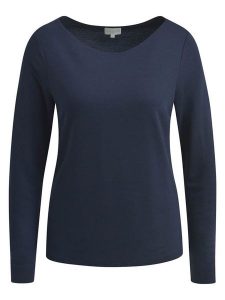 Milano Italy Koszulka w kolorze granatowym rozmiar: XS. Niebieskie bluzki Milano Italy, xs, bez wzorów, bez kołnierzyka, bez ramiączek. Za 113,99 zł.